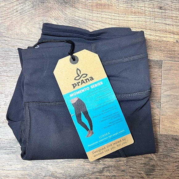 NWT prAna XS Momento Capri‎ Charcoal Grey 7/8 Leggings Coolmax - Picture 5 of 5